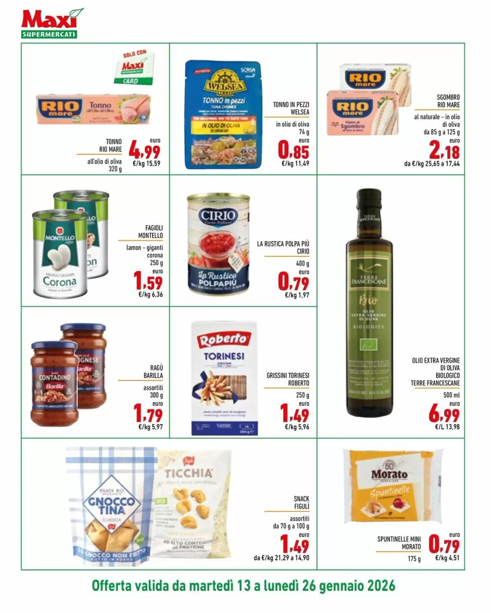 Volantino promozionale Maxi Supermercati  valide dal 13/01/2026 - Pagina 6.