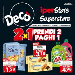 Volantino promozionale Deco Iperstore  valide dal 13/01/2026 - Pagina 1.