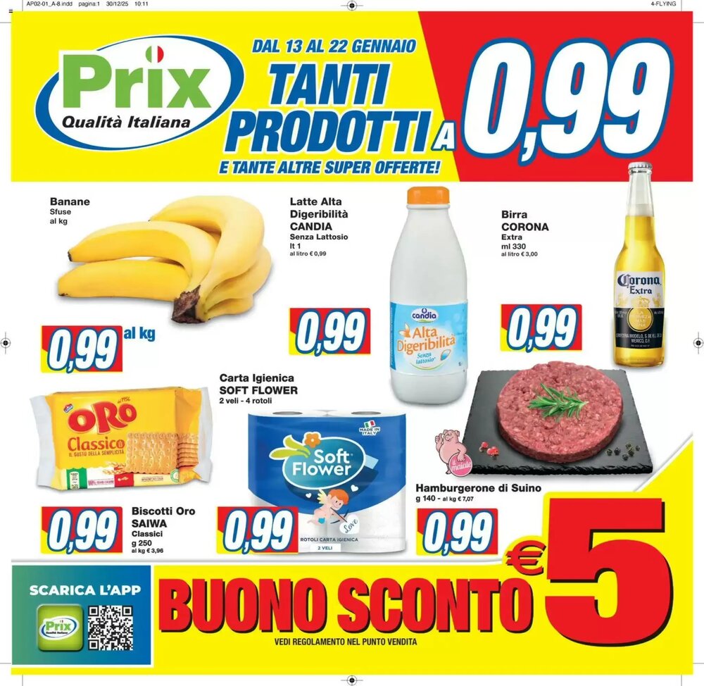 Volantino promozionale Prix Quality  valide dal 13/01/2026 - Pagina 1.