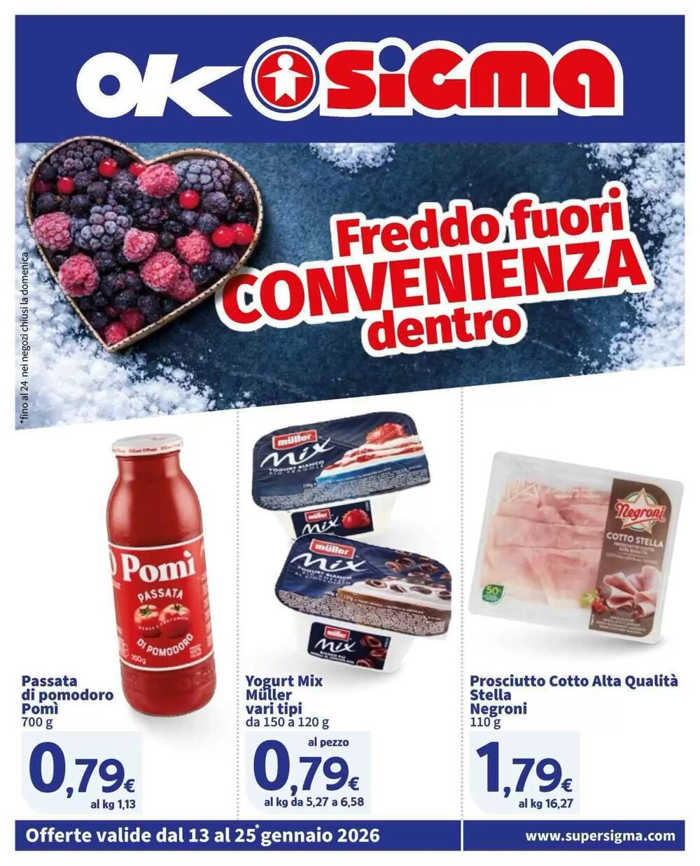Volantino promozionale Ok Sigma  valide dal 13/01/2026 - Pagina 1.