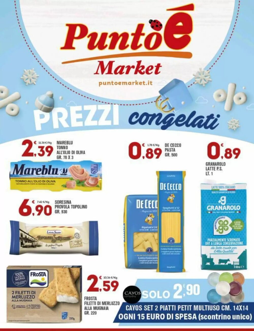 Volantino promozionale Punto é market  valide dal 13/01/2026 - Pagina 1.