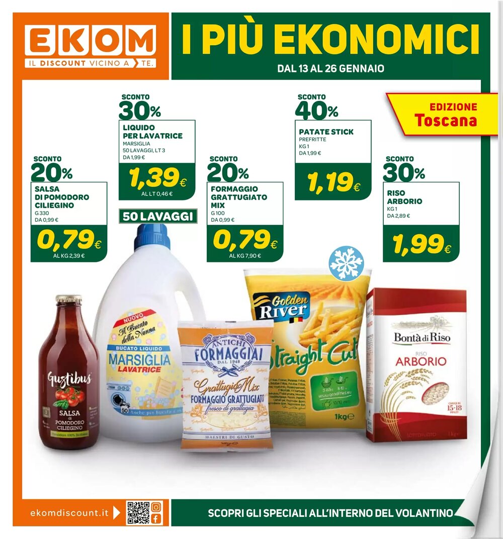 Volantino promozionale Ekom  valide dal 13/01/2026 - Pagina 1.