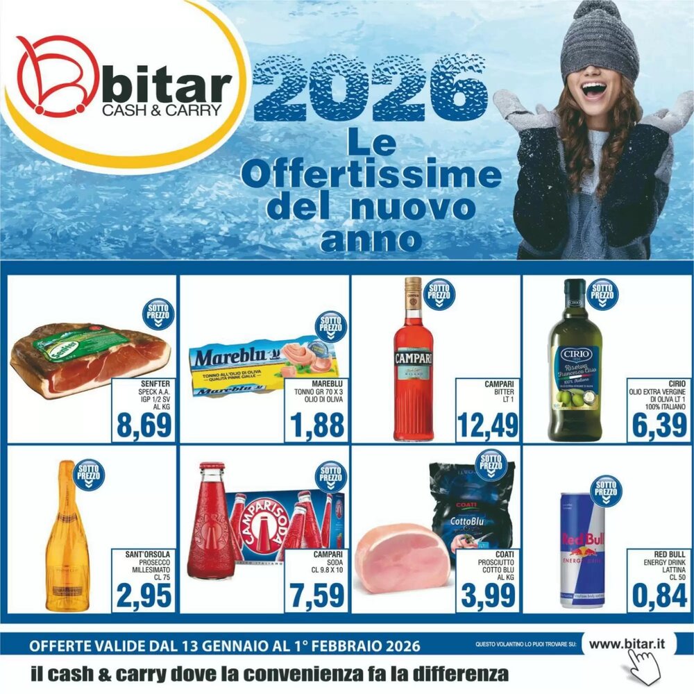 Volantino promozionale Bitar  valide dal 13/01/2026 - Pagina 1.