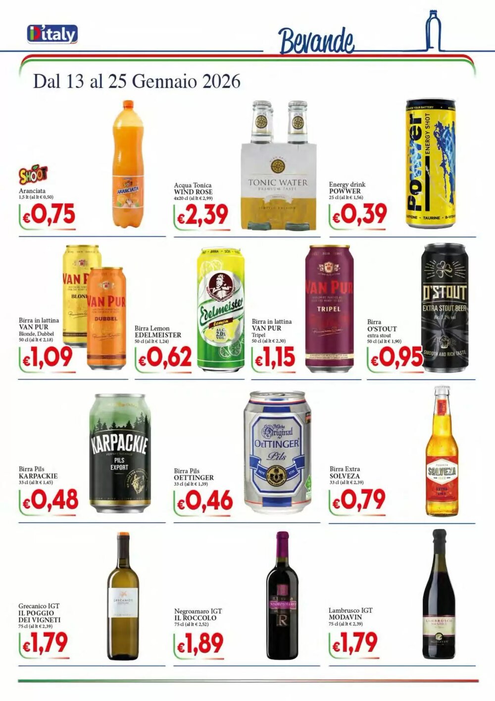 Volantino promozionale D'Italy  valide dal 13/01/2026 - Pagina 10.