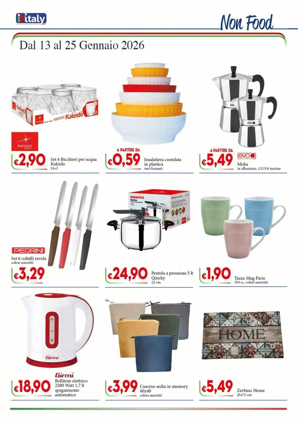 Volantino promozionale D'Italy  valide dal 13/01/2026 - Pagina 12.