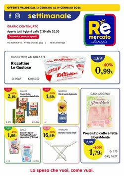 Volantino promozionale Re Mercato Lucrezia  valide dal 13/01/2026 - Pagina 1.