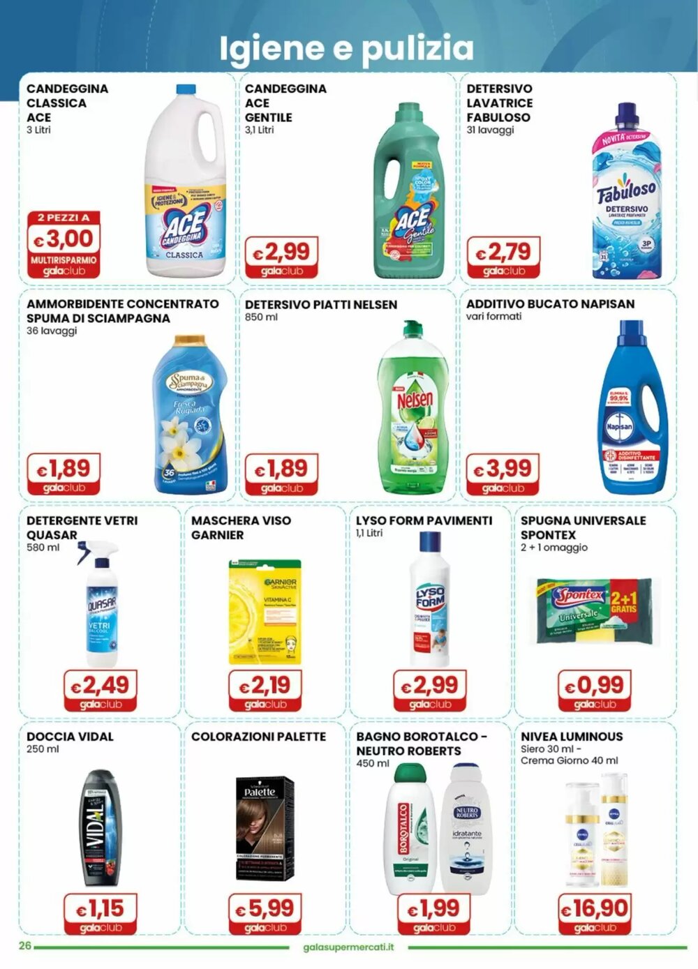 Volantino promozionale Gala Supermercati  valide dal 14/01/2026 - Pagina 26.