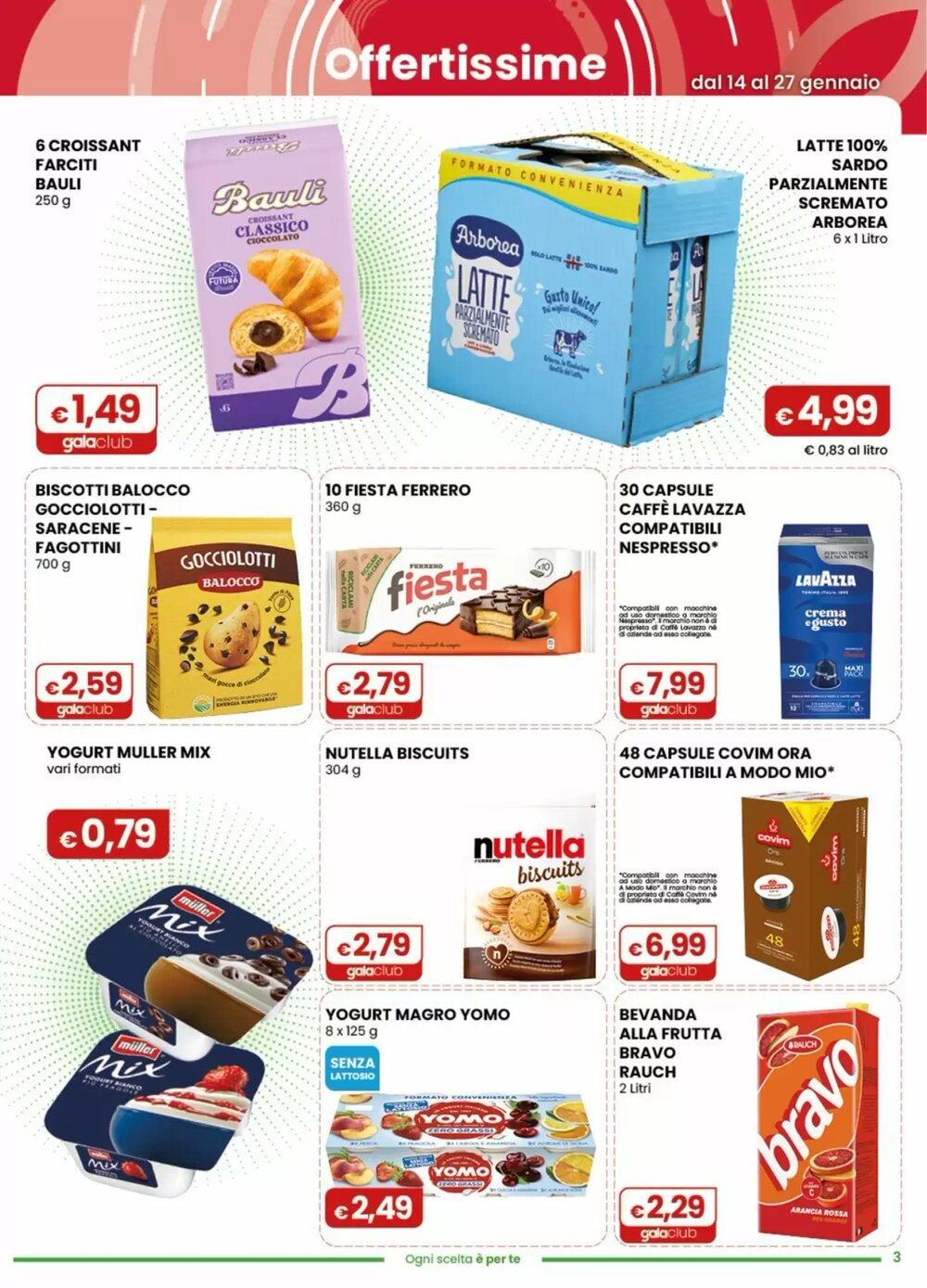 Volantino promozionale Gala Supermercati  valide dal 14/01/2026 - Pagina 3.