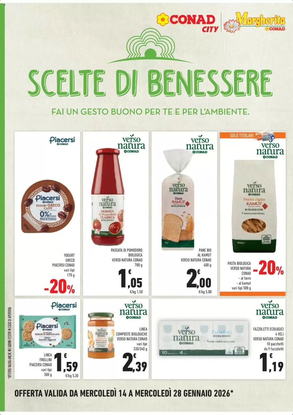 Volantino promozionale Conad Margherita  valide dal 14/01/2026 - Pagina 12.