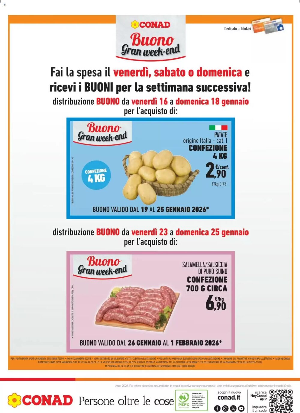 Volantino promozionale Conad Margherita  valide dal 14/01/2026 - Pagina 16.