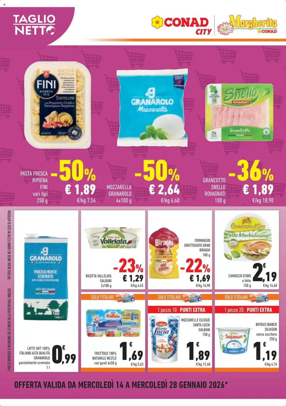 Volantino promozionale Conad Margherita  valide dal 14/01/2026 - Pagina 2.