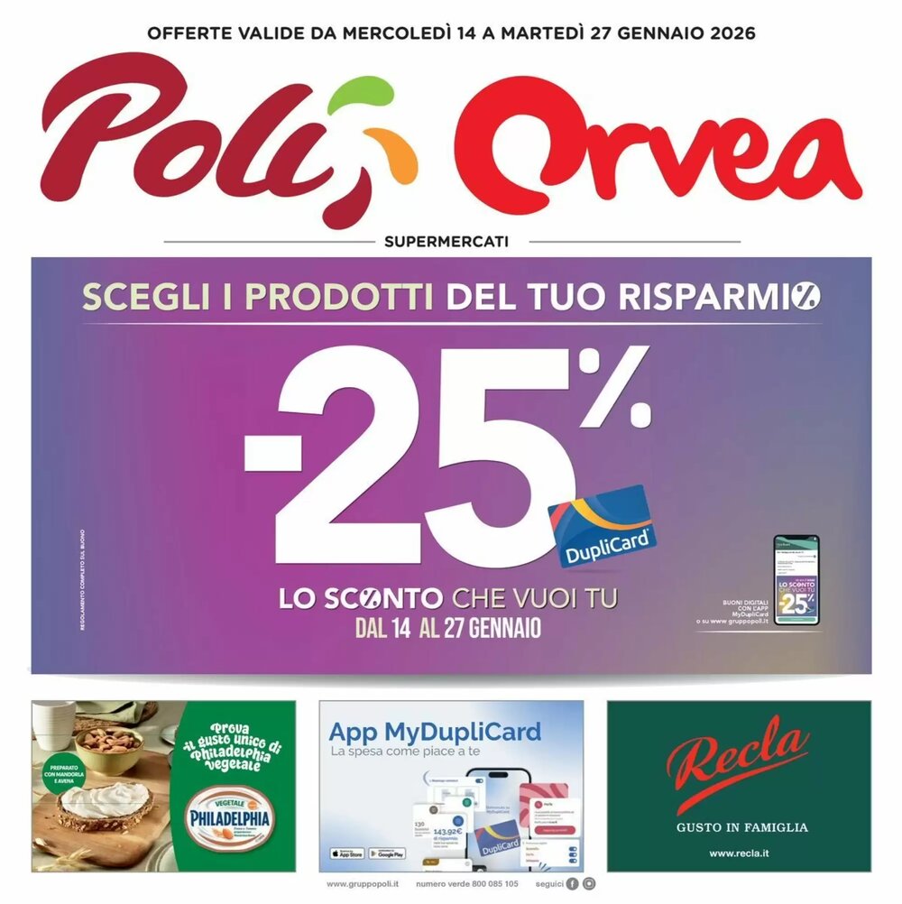 Volantino promozionale Poli  valide dal 14/01/2026 - Pagina 1.