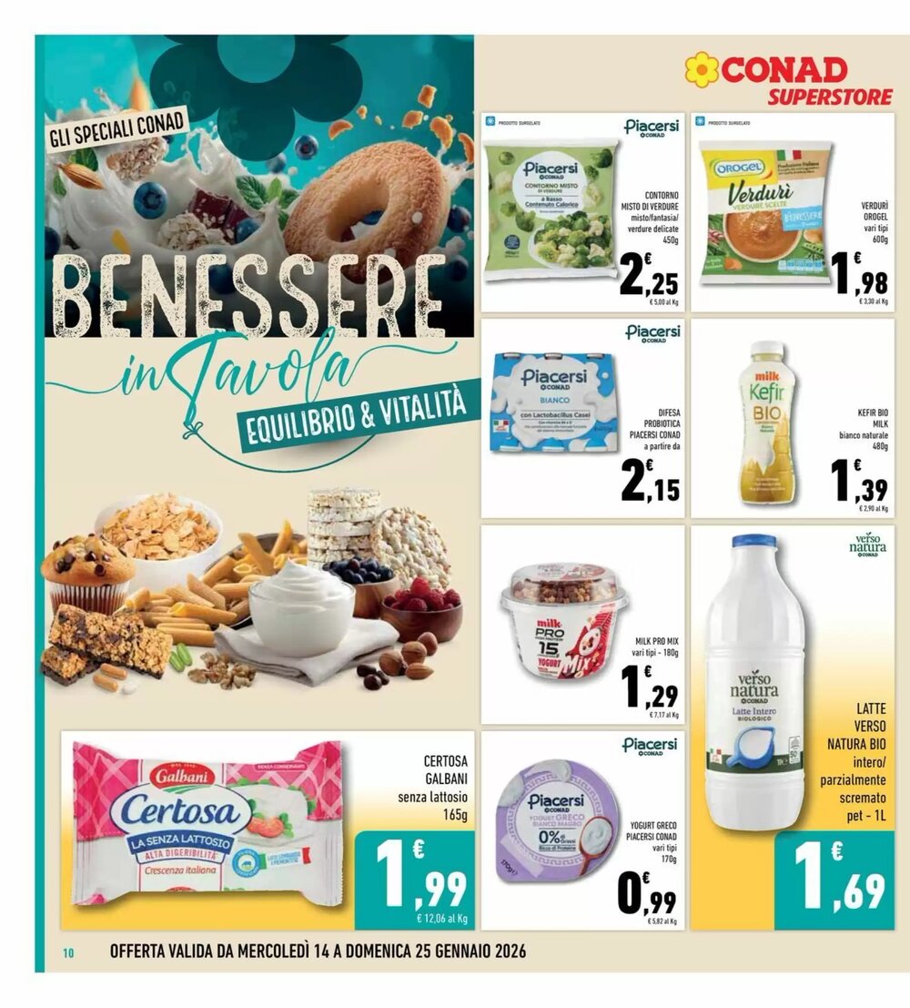 Volantino promozionale Conad Superstore  valide dal 14/01/2026 - Pagina 10.