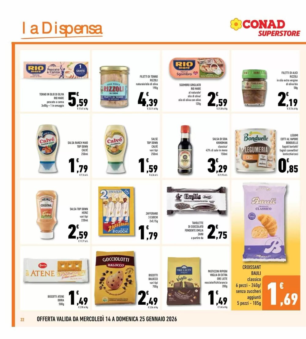 Volantino promozionale Conad Superstore  valide dal 14/01/2026 - Pagina 22.