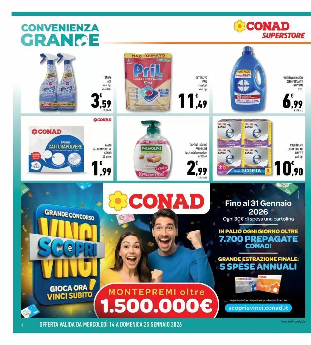 Volantino promozionale Conad Superstore  valide dal 14/01/2026 - Pagina 4.