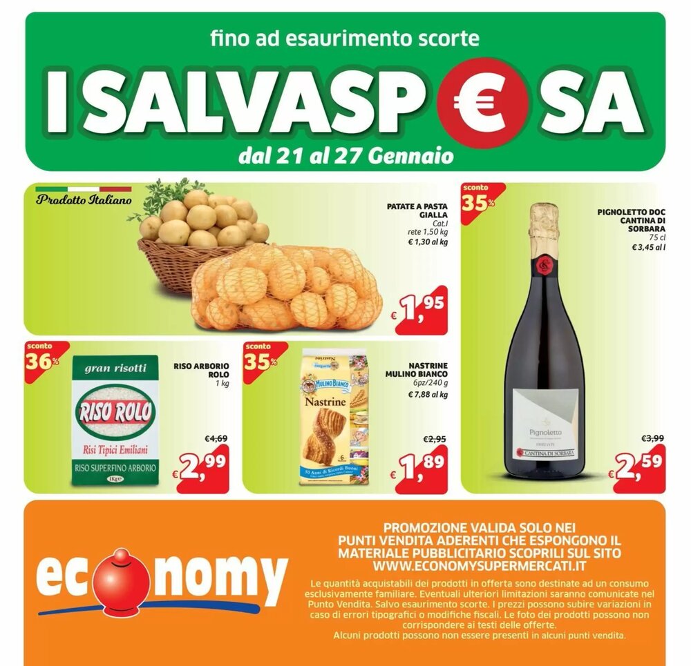 Volantino promozionale Economy  valide dal 14/01/2026 - Pagina 16.