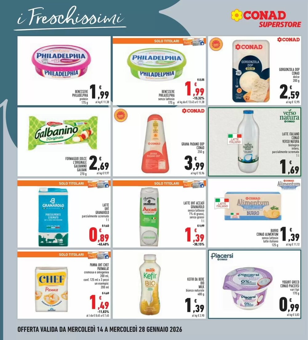 Volantino promozionale Conad Superstore  valide dal 14/01/2026 - Pagina 10.