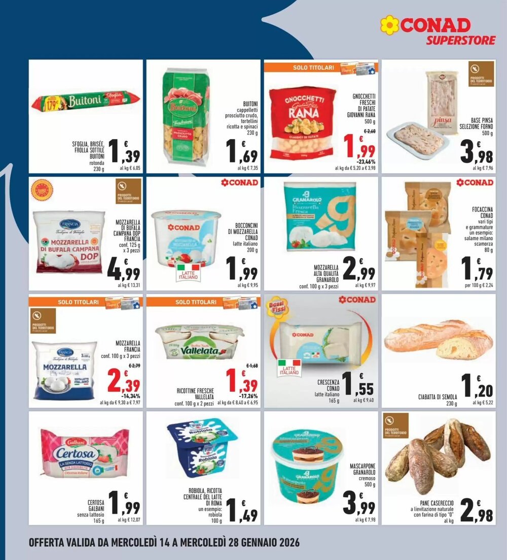 Volantino promozionale Conad Superstore  valide dal 14/01/2026 - Pagina 12.
