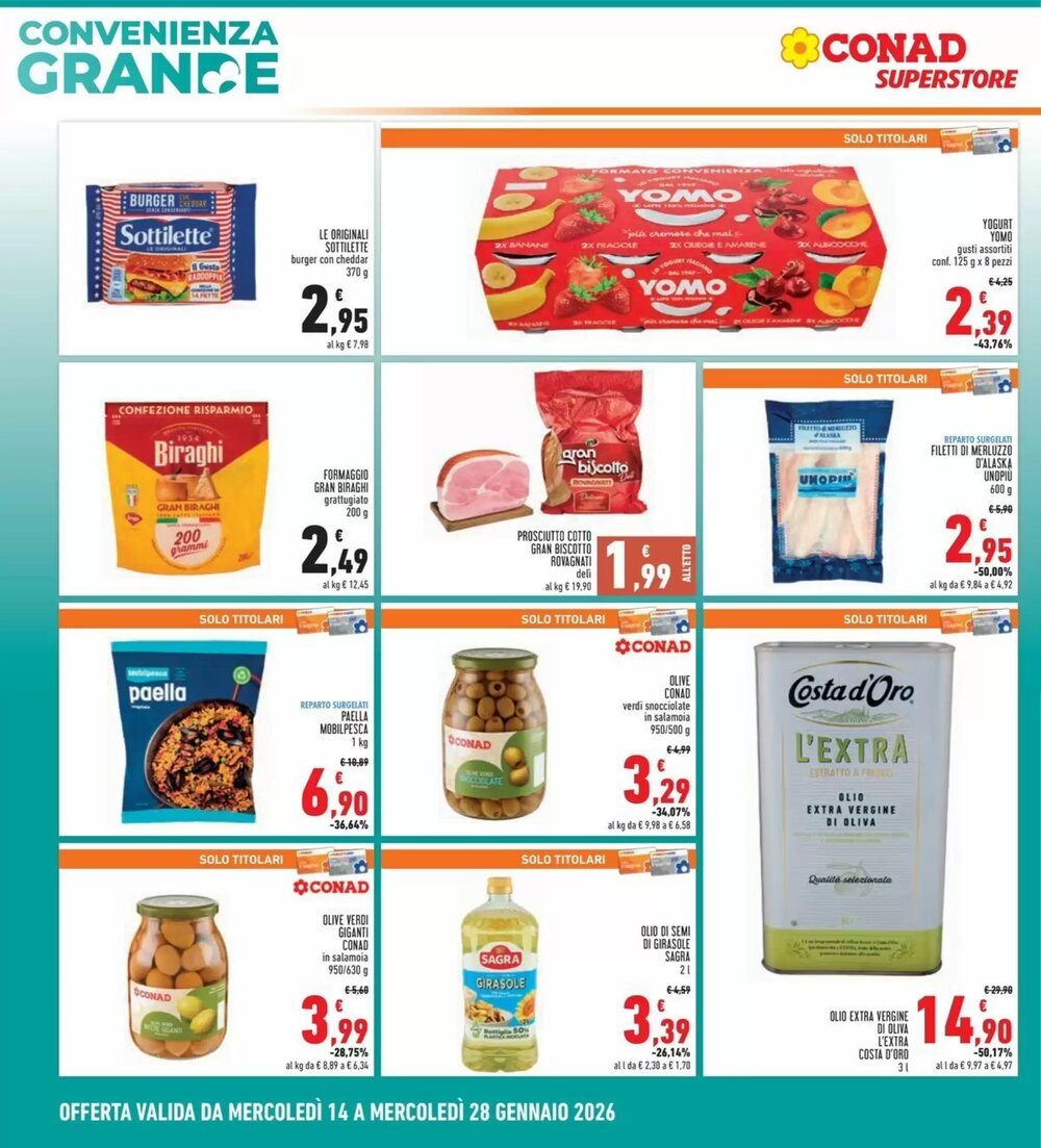 Volantino promozionale Conad Superstore  valide dal 14/01/2026 - Pagina 2.