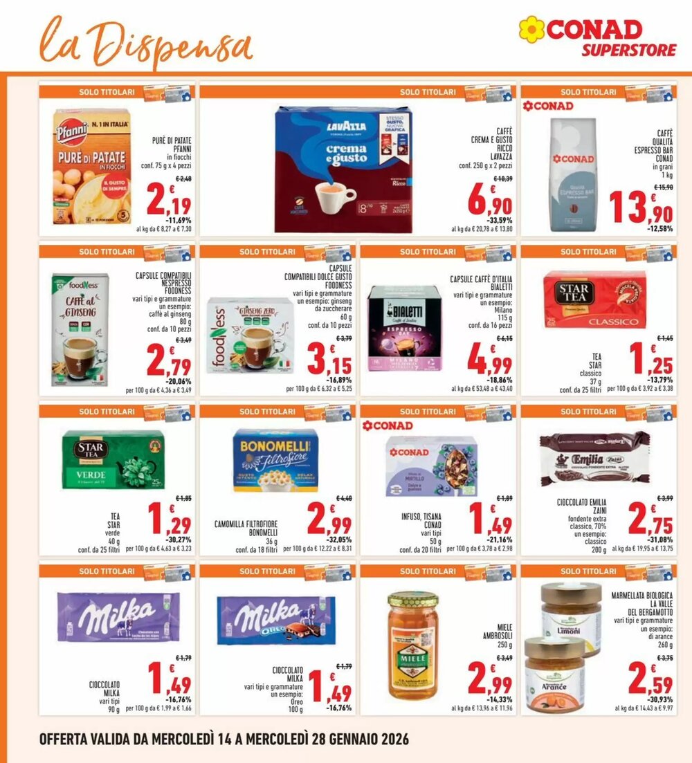 Volantino promozionale Conad Superstore  valide dal 14/01/2026 - Pagina 20.
