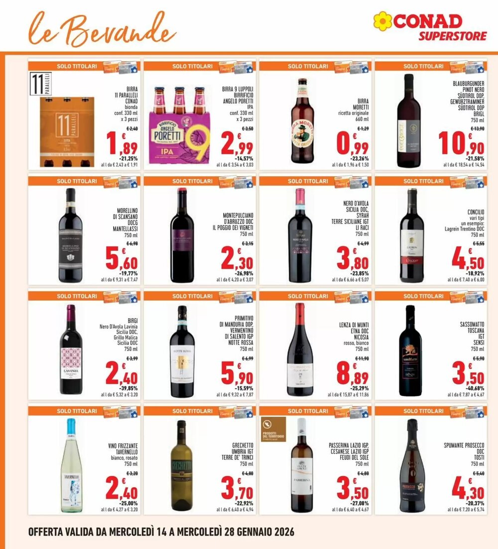 Volantino promozionale Conad Superstore  valide dal 14/01/2026 - Pagina 22.