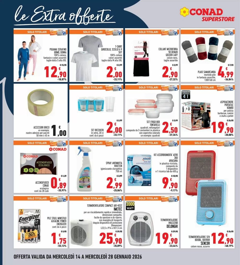 Volantino promozionale Conad Superstore  valide dal 14/01/2026 - Pagina 28.