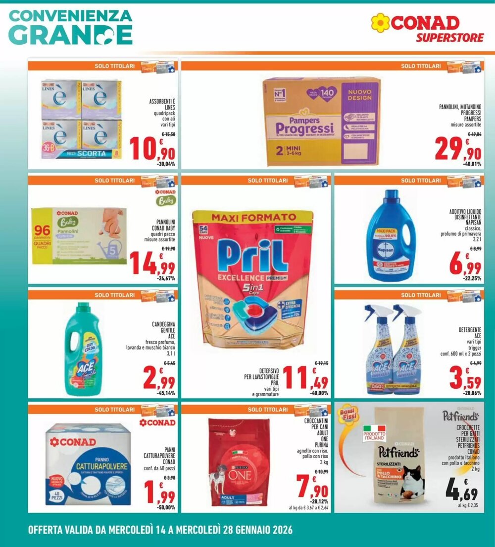 Volantino promozionale Conad Superstore  valide dal 14/01/2026 - Pagina 4.