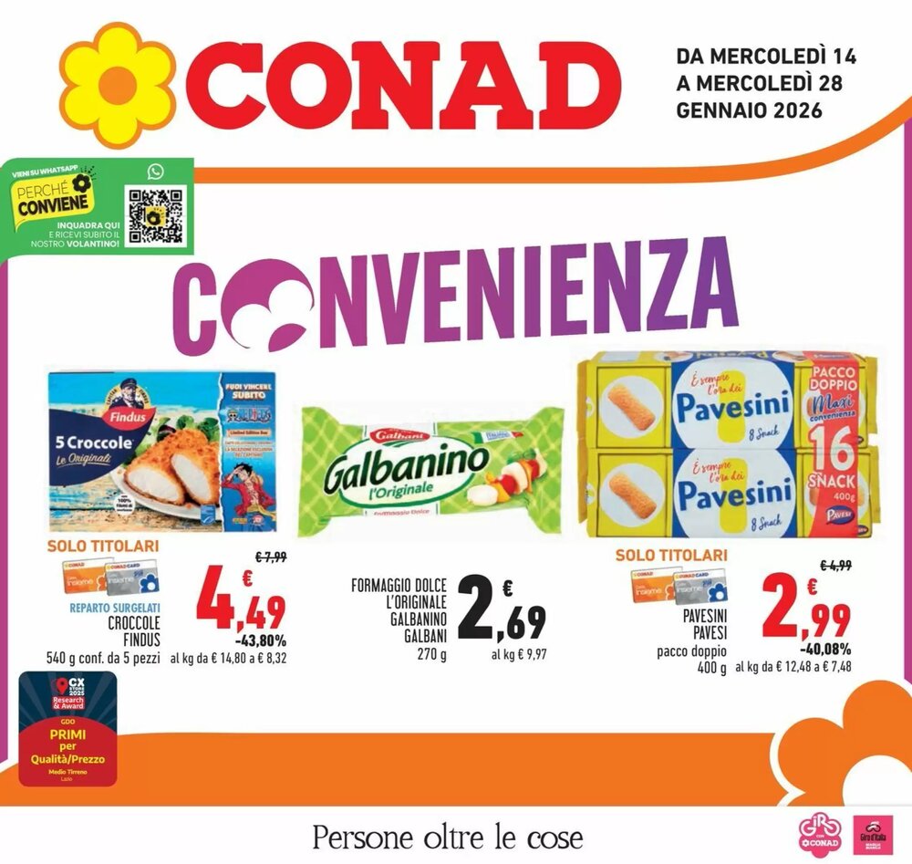Volantino promozionale Conad  valide dal 14/01/2026 - Pagina 1.