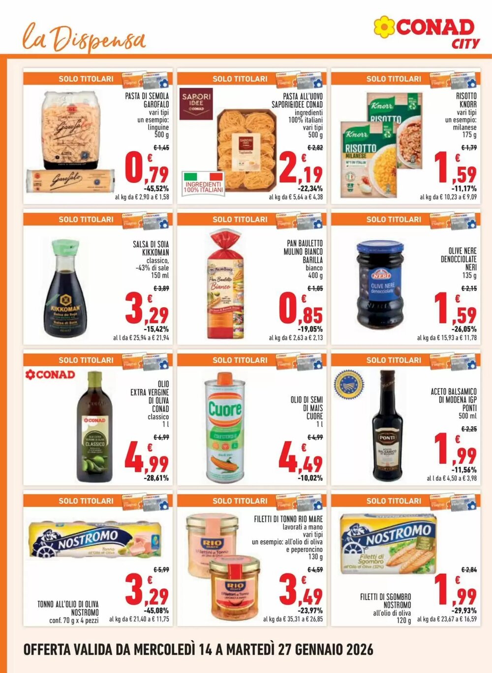 Volantino promozionale Conad City  valide dal 14/01/2026 - Pagina 14.