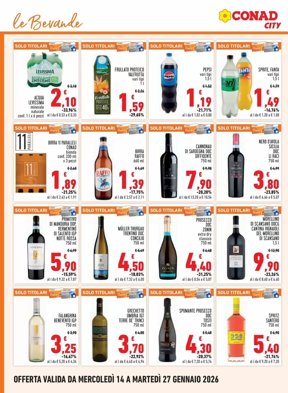 Volantino promozionale Conad City  valide dal 14/01/2026 - Pagina 16.