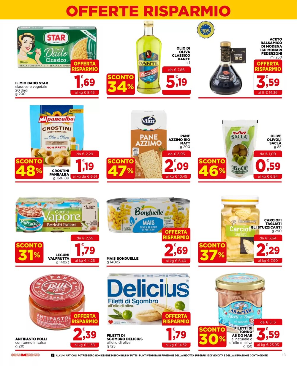 Volantino promozionale Gran mercato  valide dal 14/01/2026 - Pagina 13.