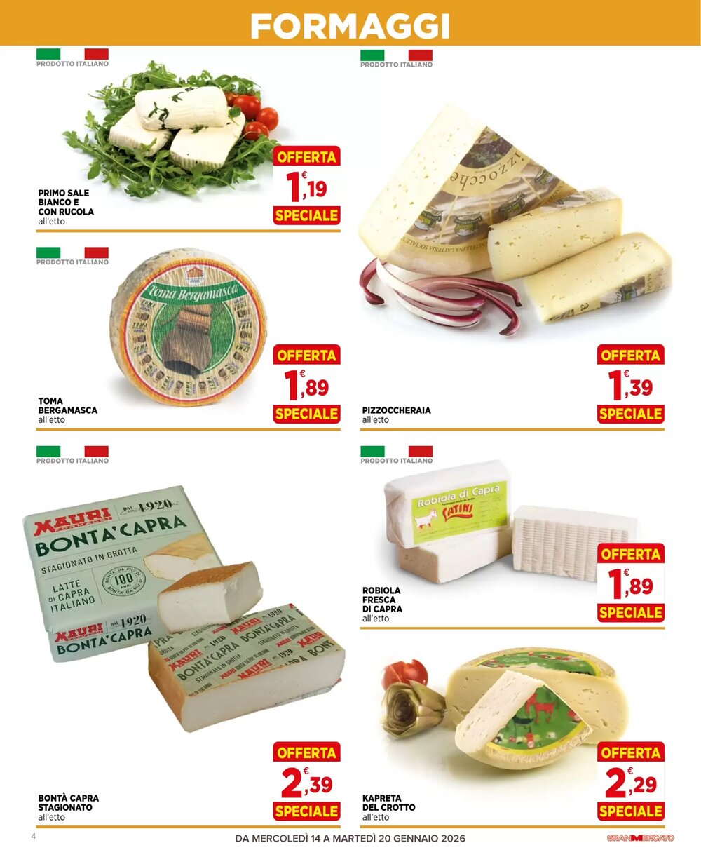 Volantino promozionale Gran mercato  valide dal 14/01/2026 - Pagina 4.