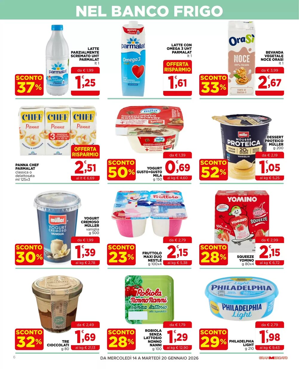 Volantino promozionale Gran mercato  valide dal 14/01/2026 - Pagina 6.