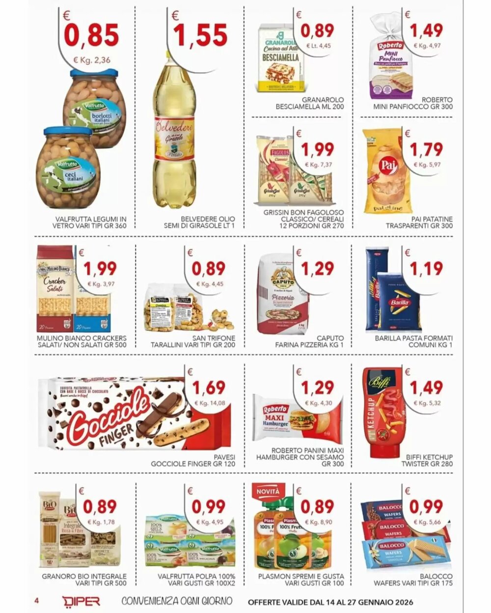 Volantino promozionale Diper  valide dal 14/01/2026 - Pagina 4.