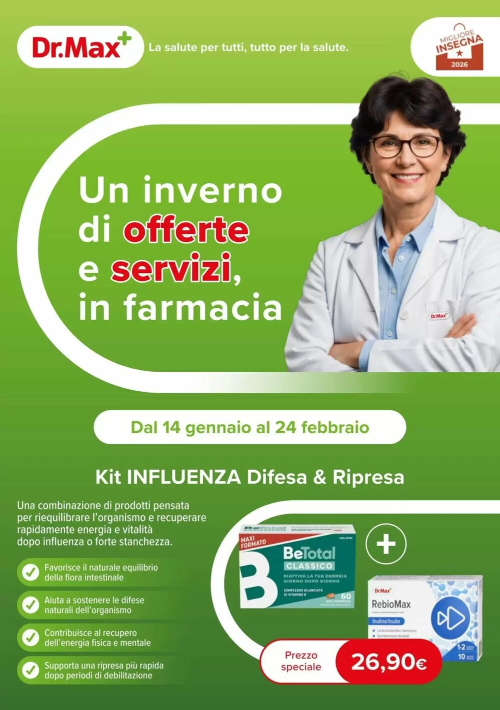 Volantino promozionale Dr.Max  valide dal 14/01/2026 - Pagina 1.