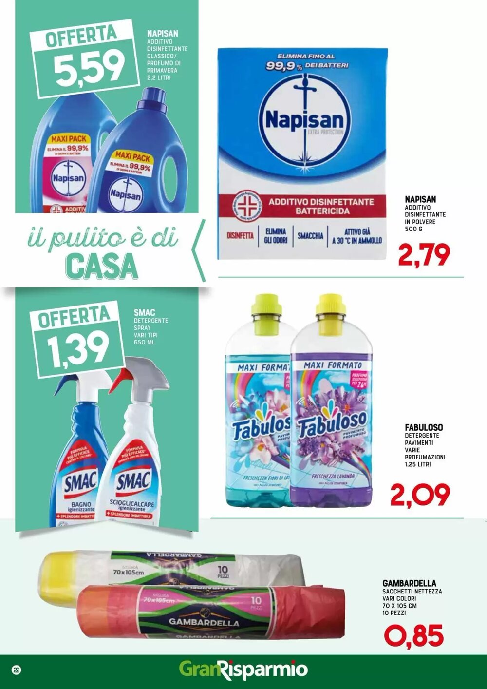 Volantino promozionale Gran Risparmio  valide dal 14/01/2026 - Pagina 22.