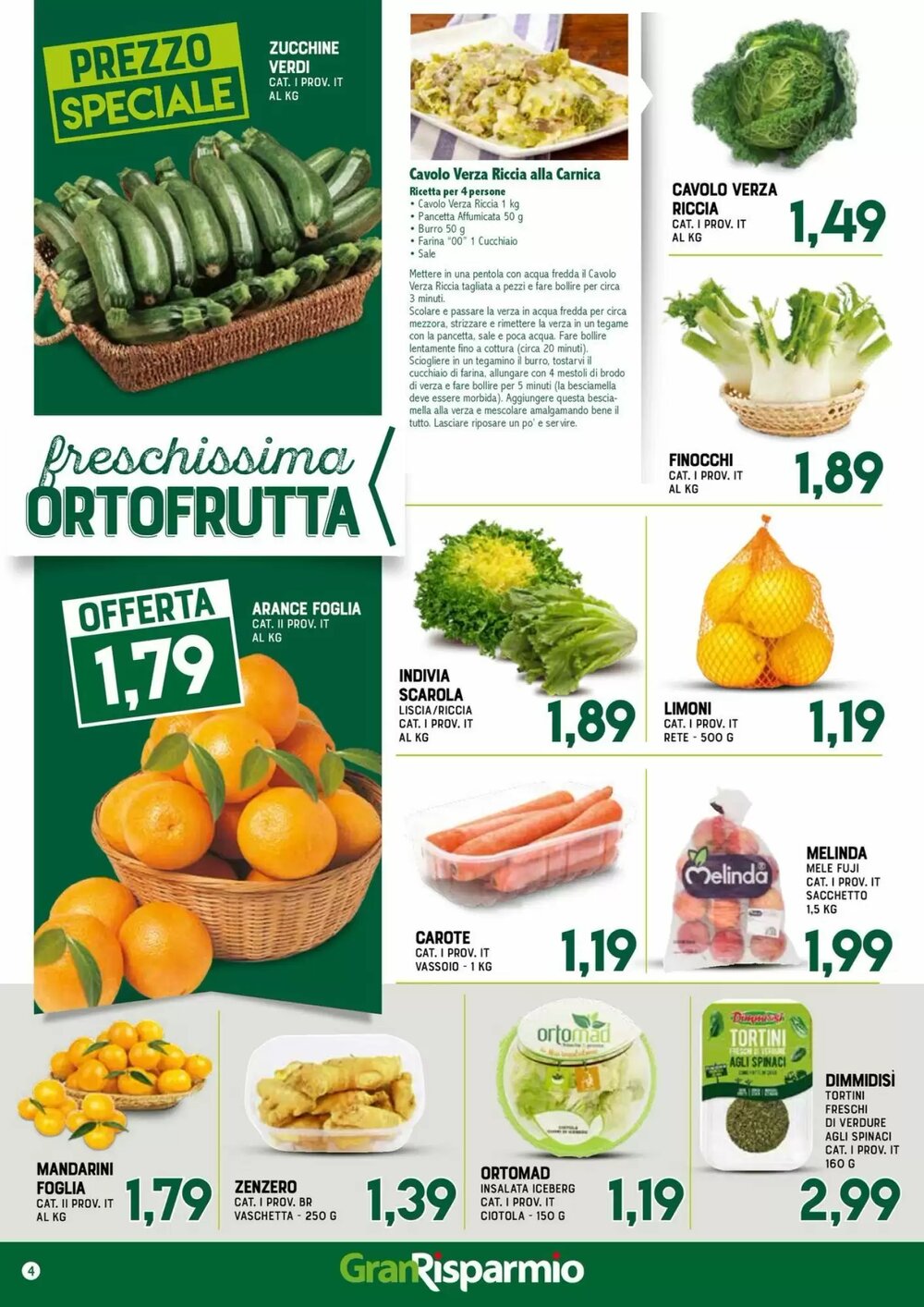 Volantino promozionale Gran Risparmio  valide dal 14/01/2026 - Pagina 4.