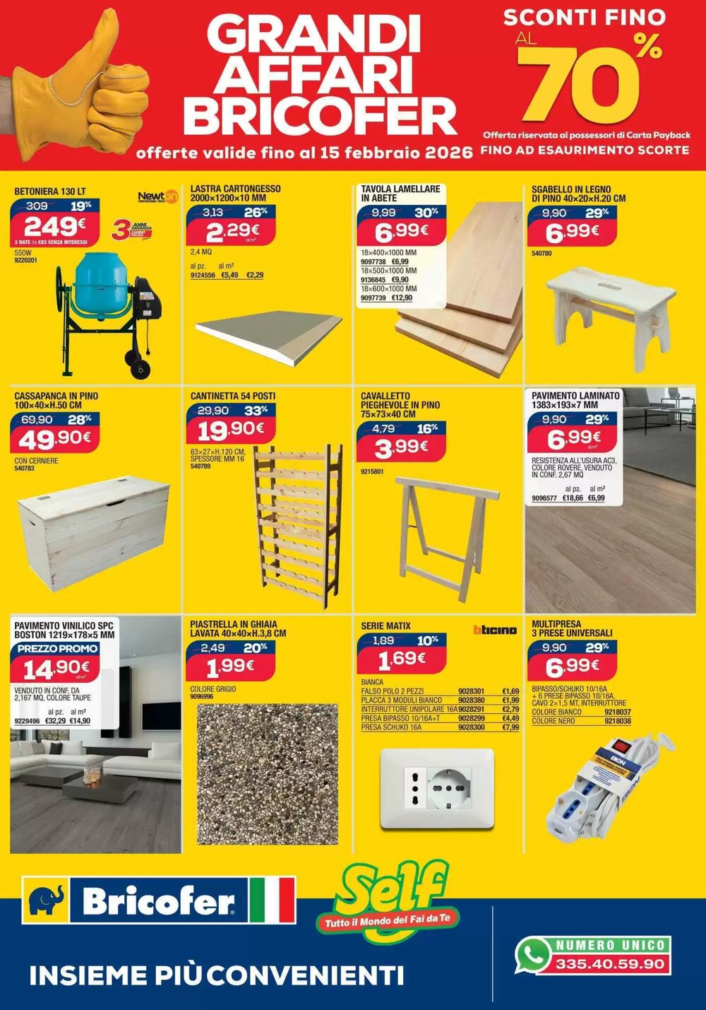 Volantino promozionale Bricofer  valide dal 14/01/2026 - Pagina 2.