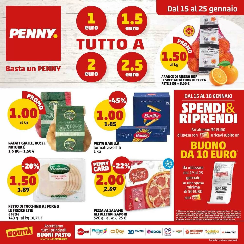 Volantino promozionale PENNY  valide dal 15/01/2026 - Pagina 1.