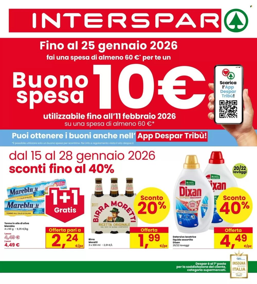 Volantino promozionale Interspar  valide dal 15/01/2026 - Pagina 1.