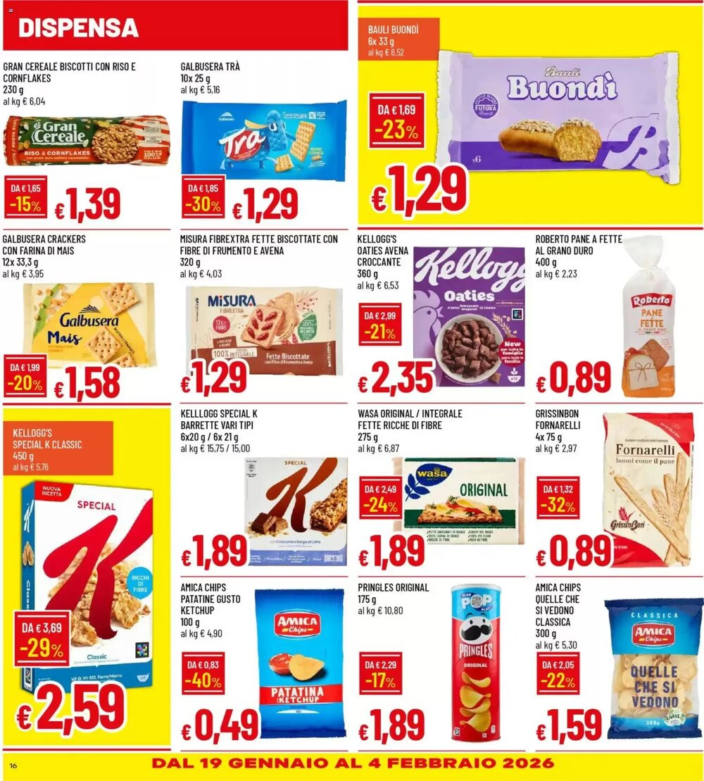Volantino promozionale Galassia  valide dal 15/01/2026 - Pagina 16.