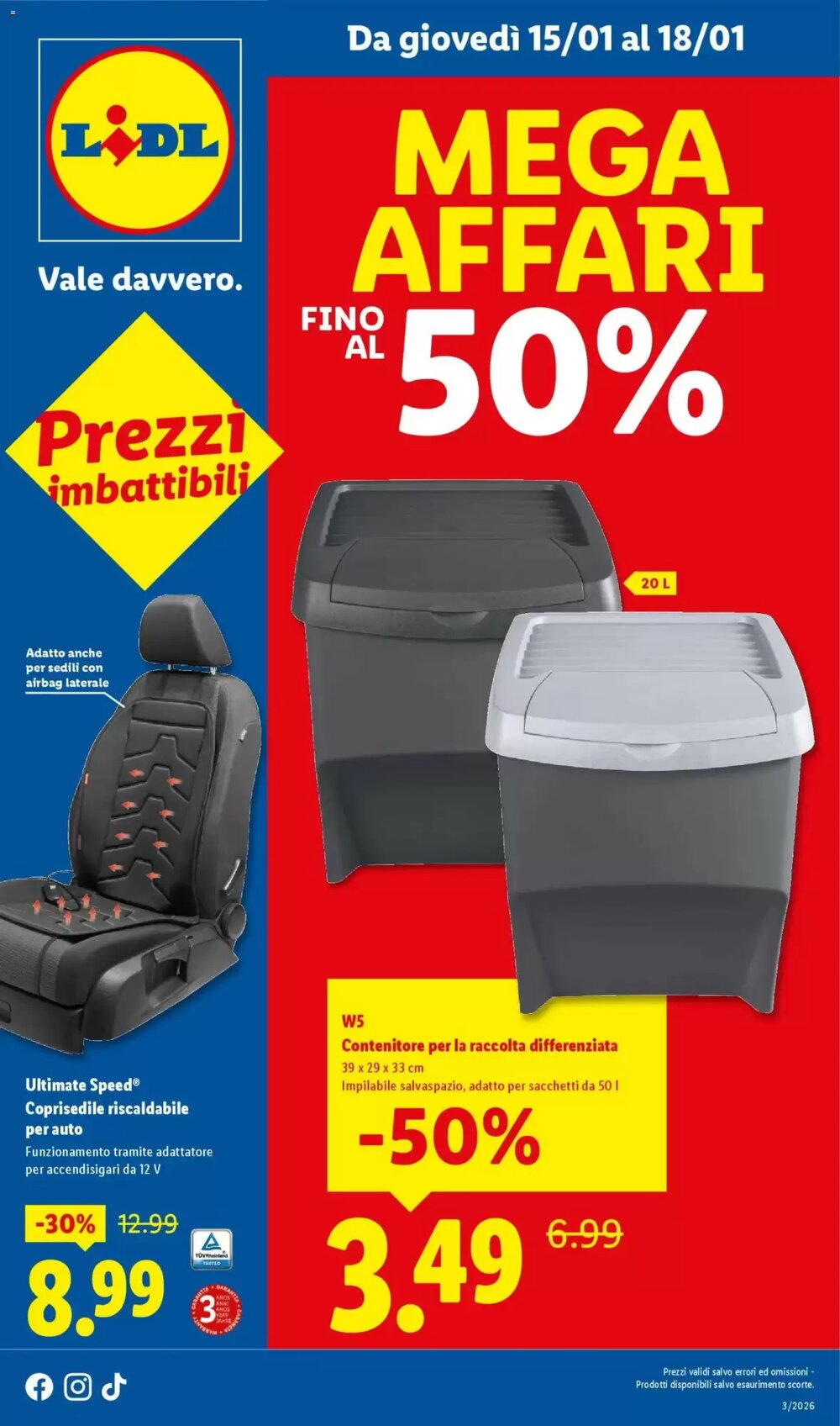 Volantino promozionale Lidl  valide dal 15/01/2026 - Pagina 1.