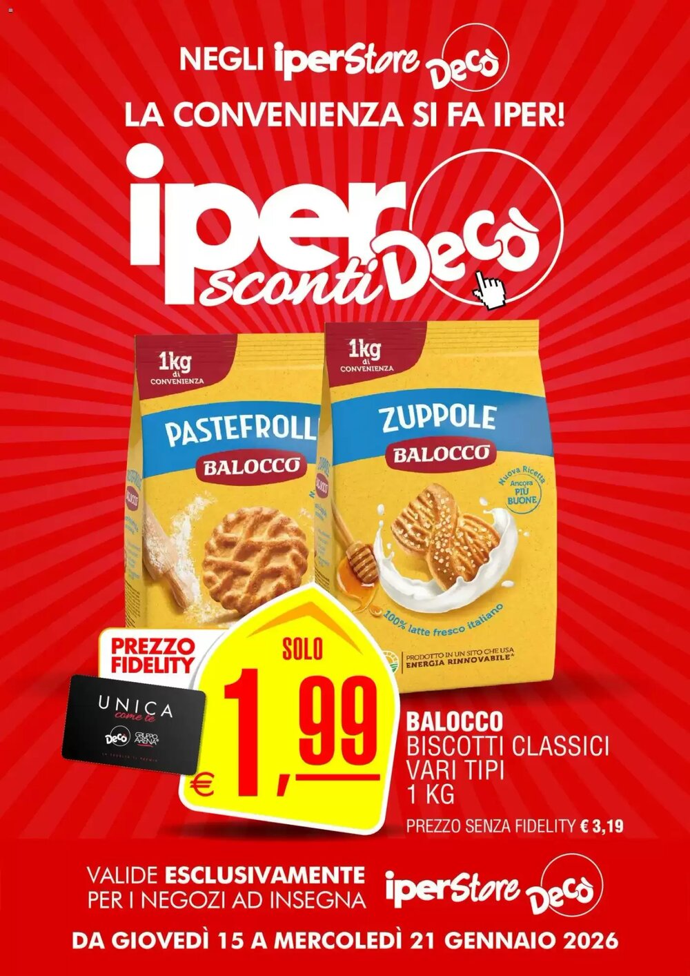Volantino promozionale Deco Iperstore  valide dal 15/01/2026 - Pagina 1.
