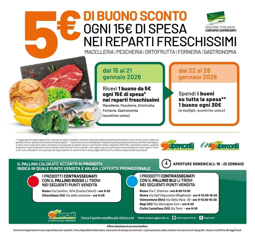 Volantino promozionale Superconti  valide dal 15/01/2026 - Pagina 20.