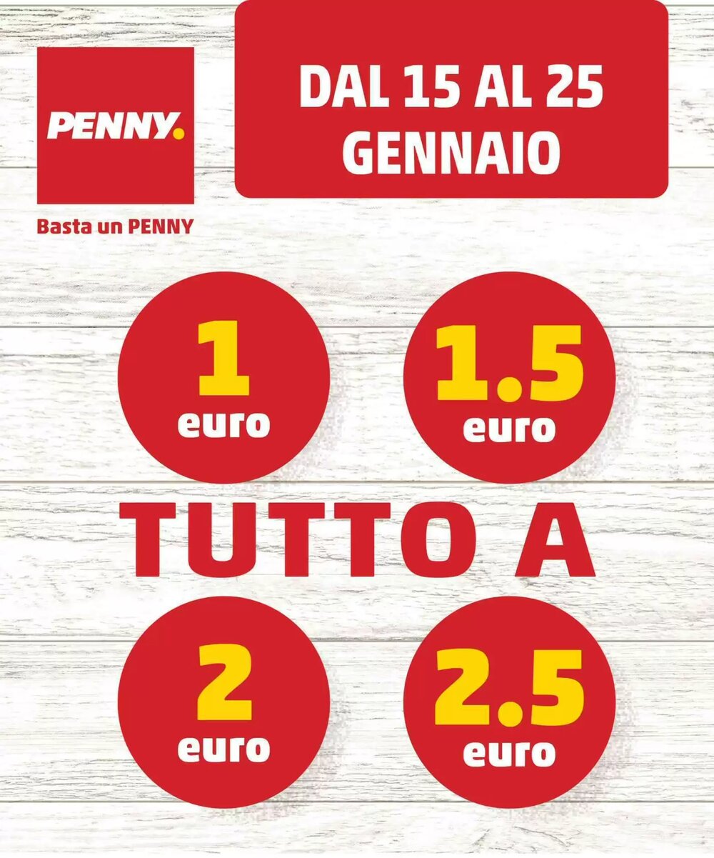 Volantino promozionale PENNY  valide dal 15/01/2026 - Pagina 1.