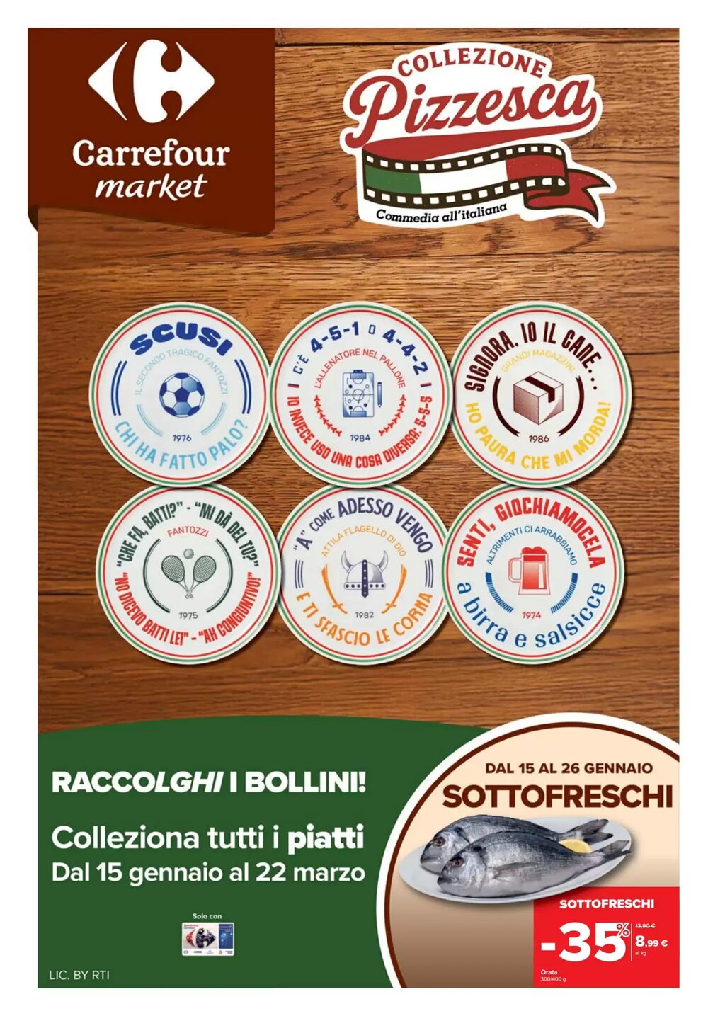 Volantino promozionale Carrefour Market  valide dal 15/01/2026 - Pagina 1.