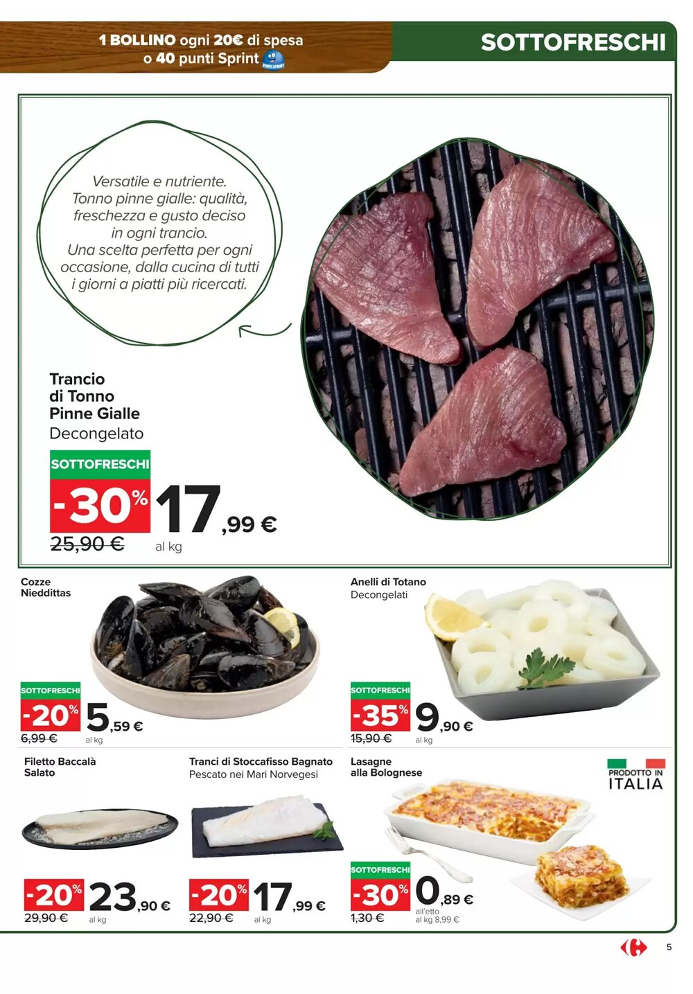 Volantino promozionale Carrefour Market  valide dal 15/01/2026 - Pagina 5.