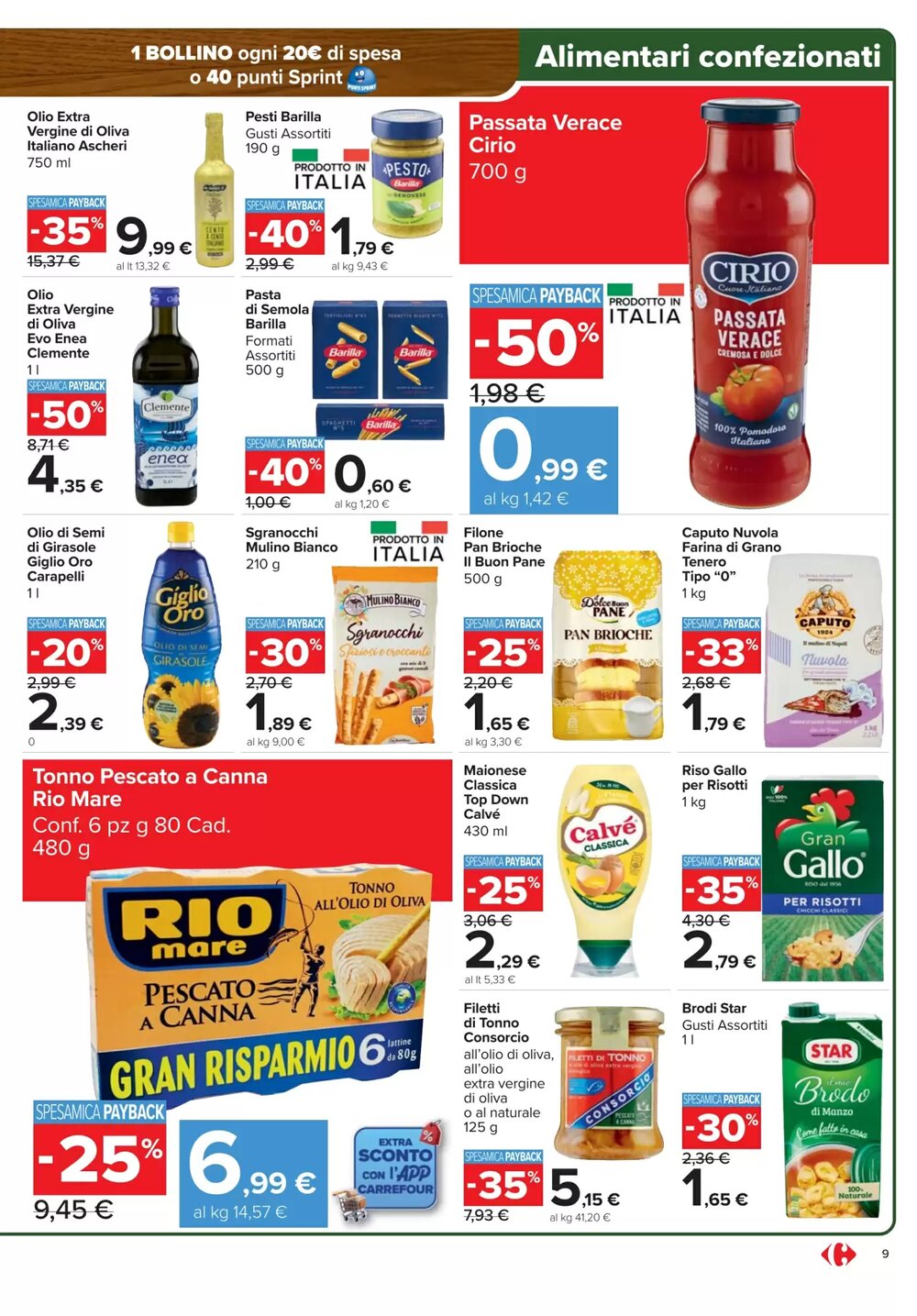 Volantino promozionale Carrefour Market  valide dal 15/01/2026 - Pagina 9.