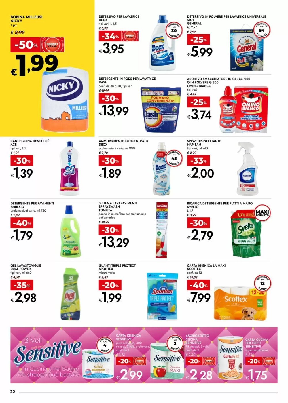 Volantino promozionale Bennet  valide dal 15/01/2026 - Pagina 22.