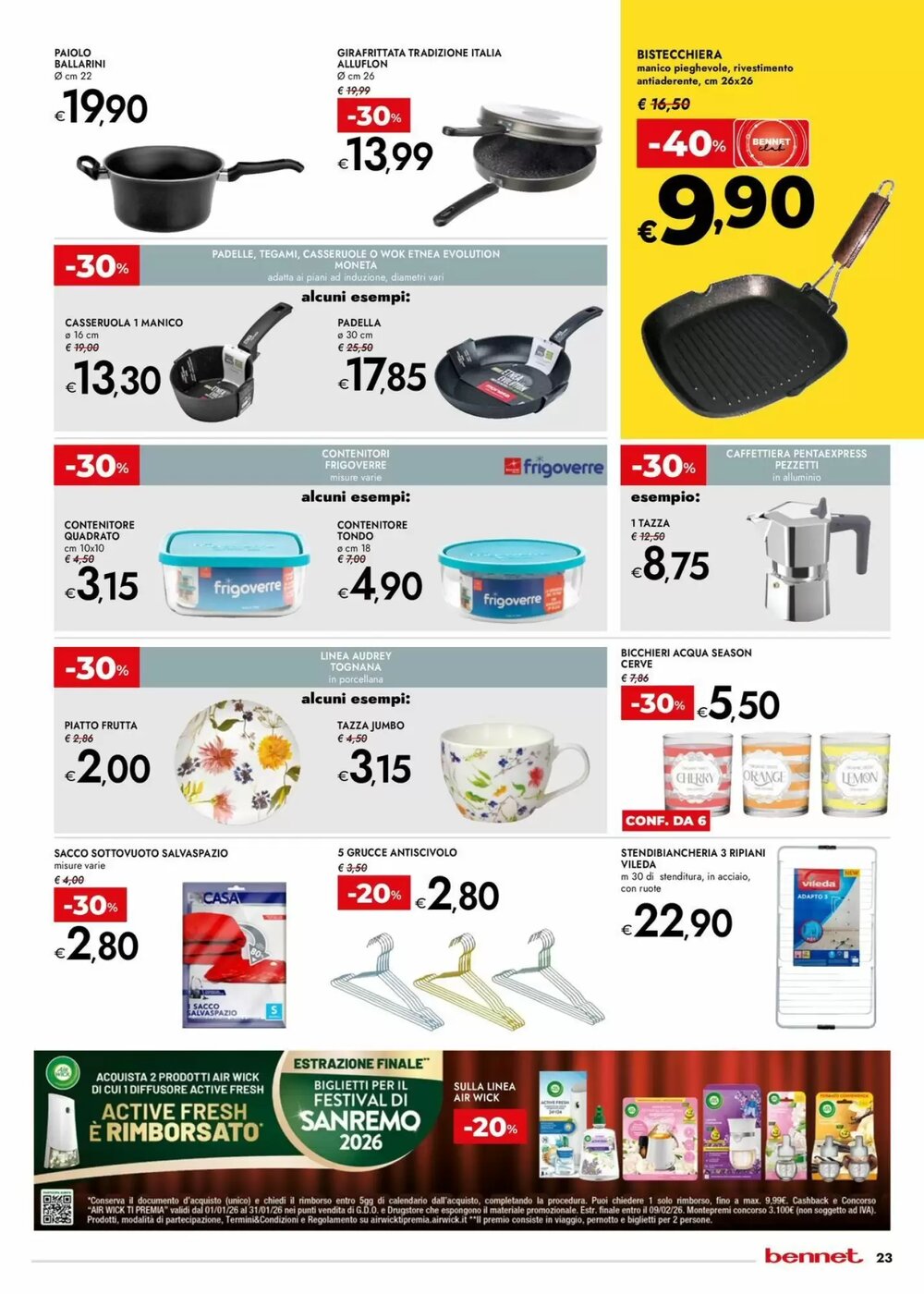 Volantino promozionale Bennet  valide dal 15/01/2026 - Pagina 23.